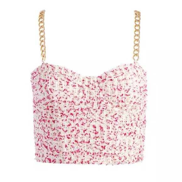Cristi Bustier Crop Top in Off White & Raspberry
Alice + Olivia sz 8 NWOT $295 - Picture 5 of 9